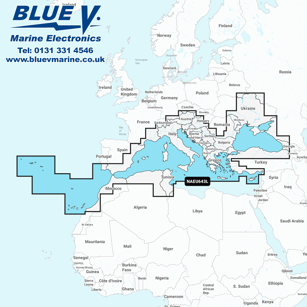 2024 Navionics+ Plus MicroSD SD Chart Card Map Seekarte Mediterranean Black Sea